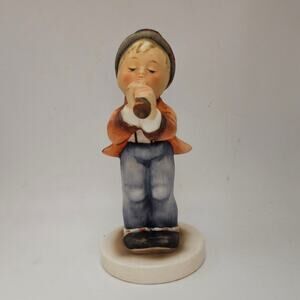Vintage Napco Flute Player Figurine Japan Boy Musician Porcelain Figure